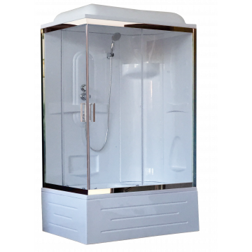 Душевая кабина Royal Bath RB 8100BP1-T-CH (прозрачное) правая